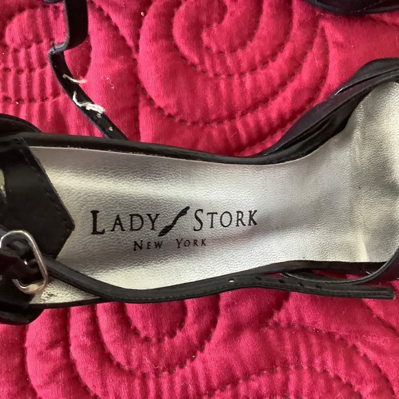 LADY STORK Leather Heeled Sandals  Ankle straps  Small buckle  Made in Argentina - Picture 6 of 6